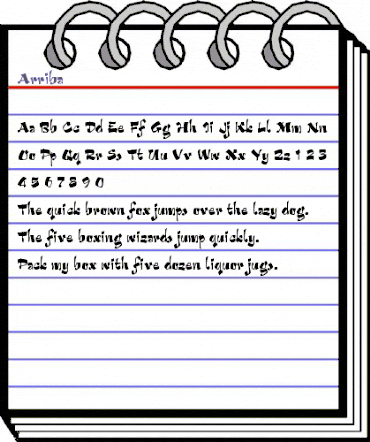 Arriba Regular animated font preview Arriba Regular animated font preview