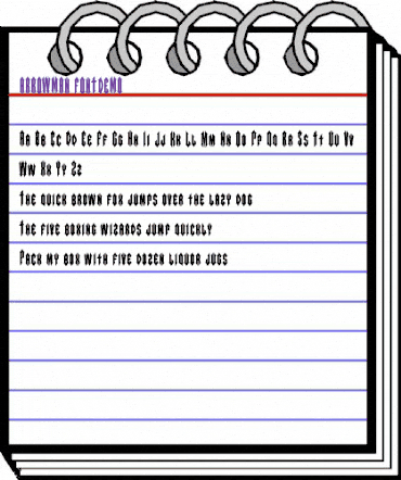 ARROWMAN FONTDEMO Regular animated font preview