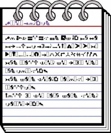 Arrows Mangle Regular animated font preview