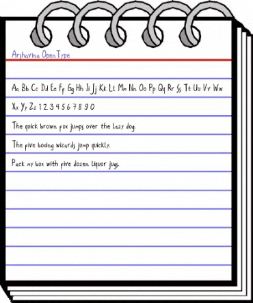 Arshavina Regular animated font preview