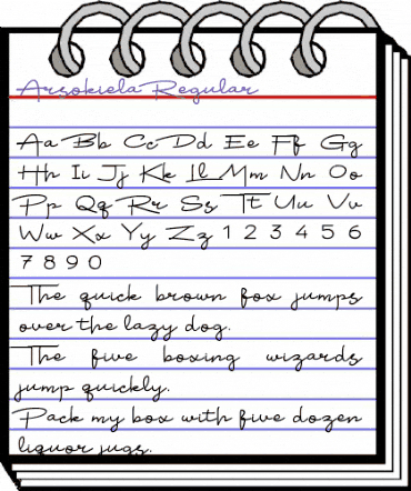 Arsokiela Regular animated font preview Arsokiela Regular animated font preview
