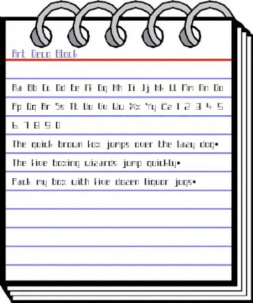 Art Deco Block Regular animated font preview Art Deco Block Regular animated font preview