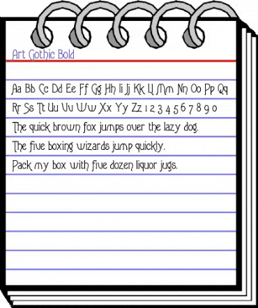 Art Gothic Bold animated font preview Art Gothic Bold animated font preview