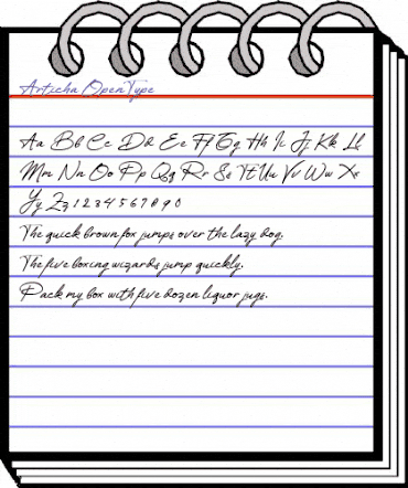 Articha Regular animated font preview Articha Regular animated font preview