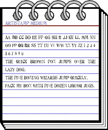 Artistamp Medium Regular animated font preview Artistamp Medium Regular animated font preview