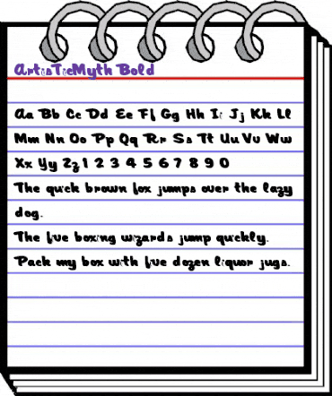 ArtisTicMyth Bold animated font preview ArtisTicMyth Bold animated font preview