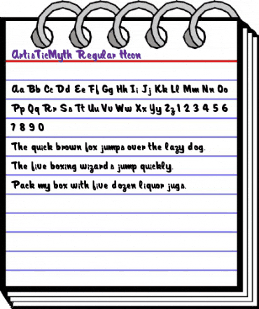 ArtisTicMyth Regular animated font preview ArtisTicMyth Regular animated font preview