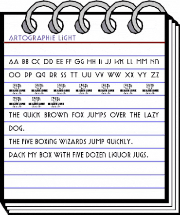 Artographie Light Regular animated font preview Artographie Light Regular animated font preview
