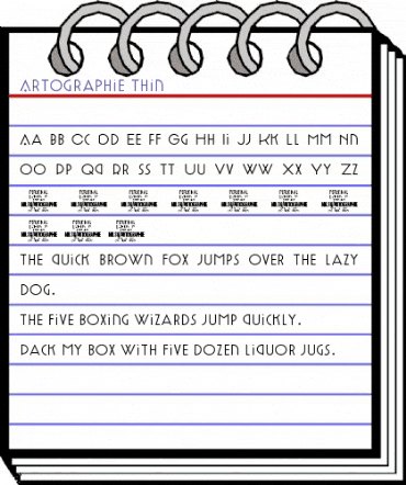 Artographie Thin Regular animated font preview Artographie Thin Regular animated font preview