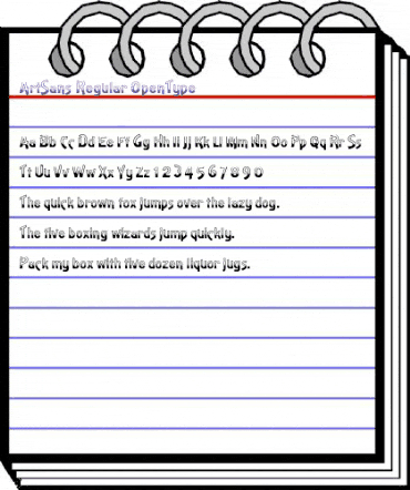 ArtSans Regular animated font preview ArtSans Regular animated font preview