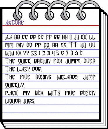 ASGORE Regular animated font preview