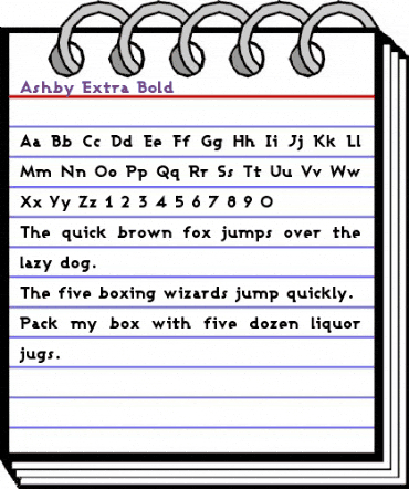 Ashby Extra Bold Regular animated font preview Ashby Extra Bold Regular animated font preview