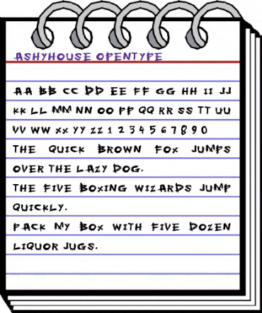 Ashyhouse Regular animated font preview Ashyhouse Regular animated font preview