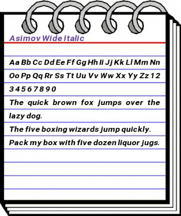 Asimov WidIt animated font preview Asimov WidIt animated font preview
