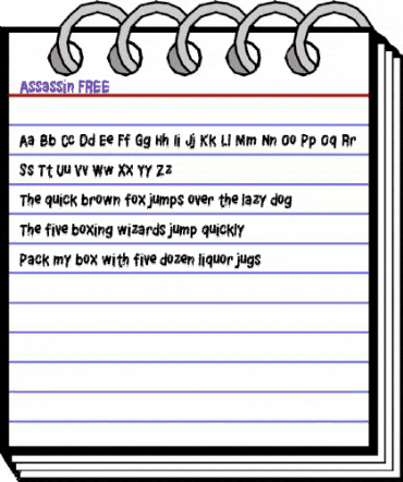 Assassin FREE Regular animated font preview Assassin FREE Regular animated font preview