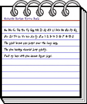 Assassin Nation Extra-Bold Extra-Bold animated font preview Assassin Nation Extra-Bold Extra-Bold animated font preview