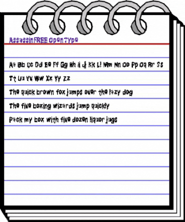 Assassin FREE Regular animated font preview Assassin FREE Regular animated font preview
