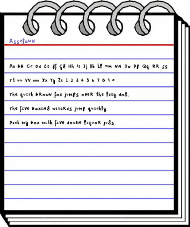 Assclown animated font preview Assclown animated font preview