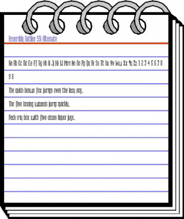 Assembly Outline SSi Alternate animated font preview Assembly Outline SSi Alternate animated font preview