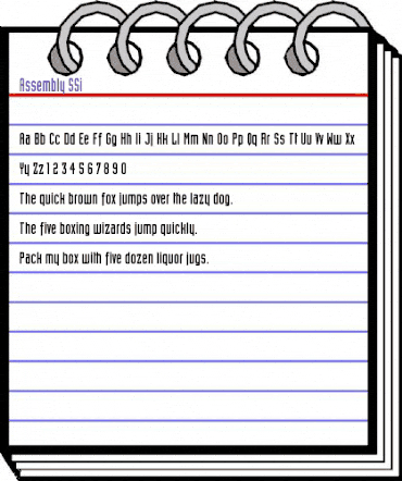 Assembly SSi Regular animated font preview Assembly SSi Regular animated font preview