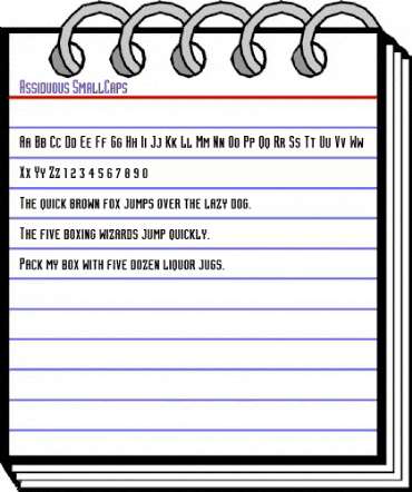 Assiduous SmallCaps animated font preview Assiduous SmallCaps animated font preview