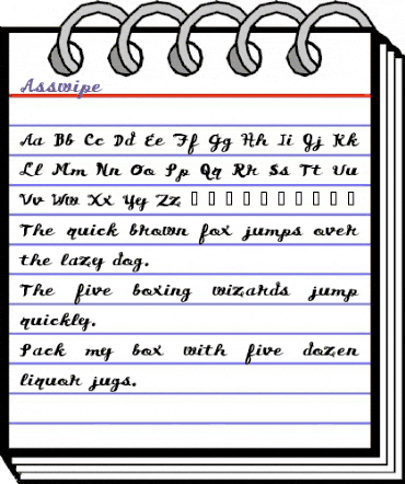 Asswipe Regular animated font preview Asswipe Regular animated font preview