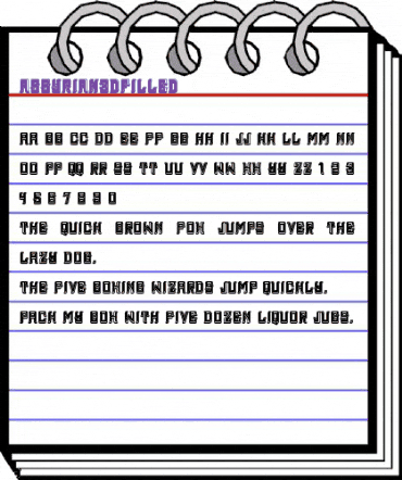 Assyrian 3D Filled Regular animated font preview Assyrian 3D Filled Regular animated font preview