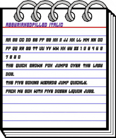 Assyrian 3D Filled Italic animated font preview Assyrian 3D Filled Italic animated font preview