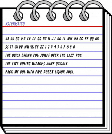 Asteristico Regular animated font preview Asteristico Regular animated font preview