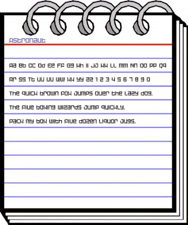 Astronaut Regular animated font preview Astronaut Regular animated font preview