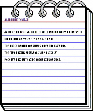 AstronmicaBlack Regular animated font preview AstronmicaBlack Regular animated font preview