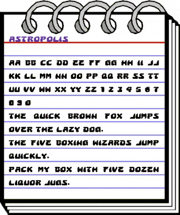 Astropolis Regular animated font preview Astropolis Regular animated font preview