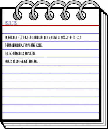 Astute Caps Regular animated font preview Astute Caps Regular animated font preview