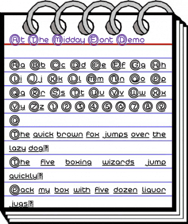 At The Midday Underline Demo Regular animated font preview At The Midday Underline Demo Regular animated font preview