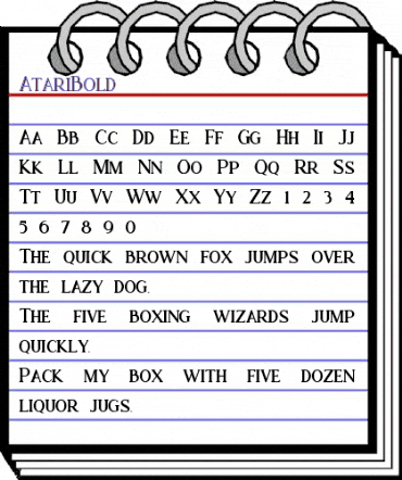 Atari bold Regular animated font preview Atari bold Regular animated font preview
