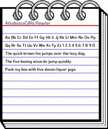 Athabasca Condensed animated font preview Athabasca Condensed animated font preview