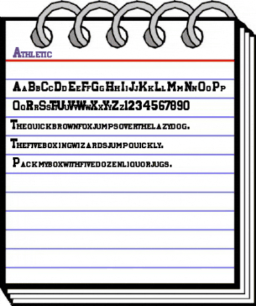 Athletic Regular animated font preview Athletic Regular animated font preview