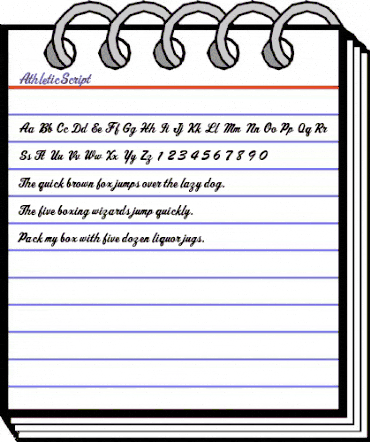 AthleticScript Regular animated font preview AthleticScript Regular animated font preview