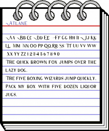 Atlane Regular animated font preview Atlane Regular animated font preview