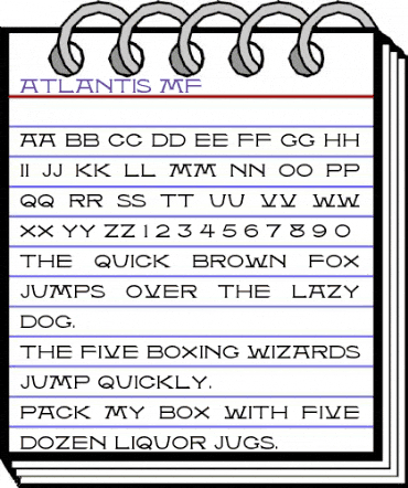 Atlantis MF Regular animated font preview Atlantis MF Regular animated font preview