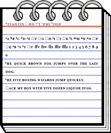 Atlantix Pro SSi Semi Bold animated font preview Atlantix Pro SSi Semi Bold animated font preview