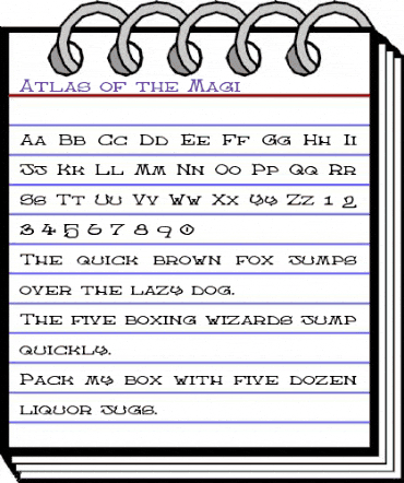 Atlas of the Magi Regular animated font preview