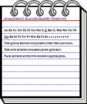 AtmaSerifLF-BlackRomanMC Regular animated font preview AtmaSerifLF-BlackRomanMC Regular animated font preview