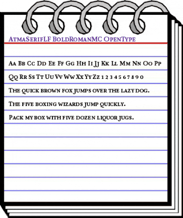 AtmaSerifLF-BoldRomanMC Regular animated font preview AtmaSerifLF-BoldRomanMC Regular animated font preview