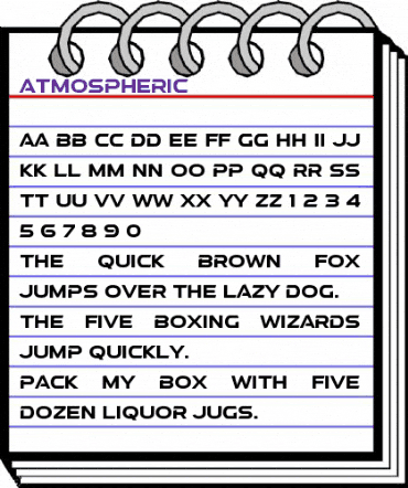 a Atmospheric Regular animated font preview a Atmospheric Regular animated font preview