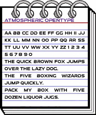 a Atmospheric Regular animated font preview a Atmospheric Regular animated font preview