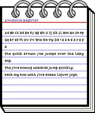 Atomium-Regular Regular animated font preview