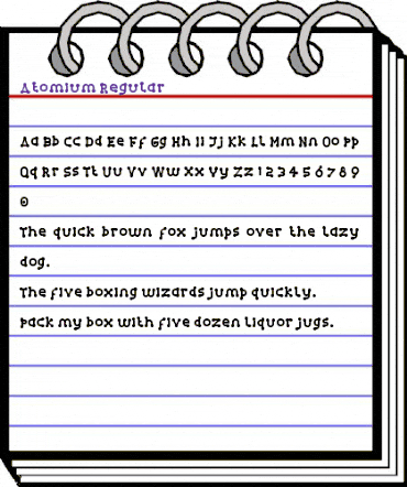 Atomium-Regular Regular animated font preview Atomium-Regular Regular animated font preview