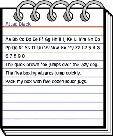 Attac Regular animated font preview Attac Regular animated font preview