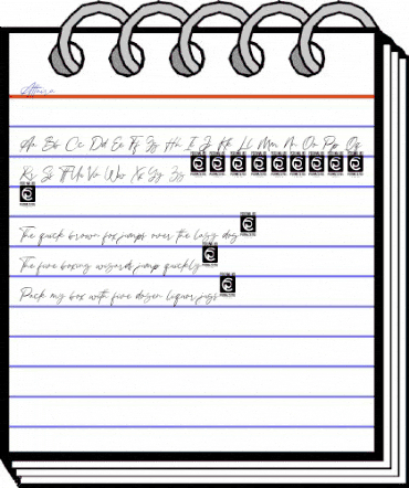 Attaira Regular animated font preview Attaira Regular animated font preview